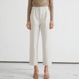 & other stories Pleated High Waist jeans